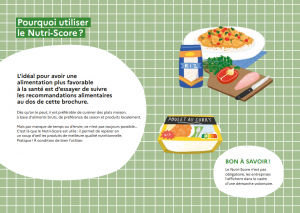 pourquoi utiliser le Nutri-Score
